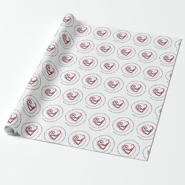 Papel De Regalo Papá - Día del Padre (Desenrollado)
