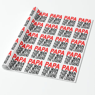 Papel De Regalo papá el mito el hombre la leyenda