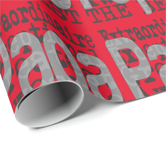 Papel De Regalo Papa Extraordinaire (Esquina del rollo)