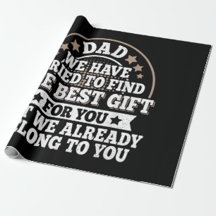 Papel De Regalo Papá gracioso dice padre de papá viejo gráfico