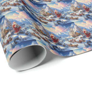 Papel De Regalo Papá Noel de Navidad 6