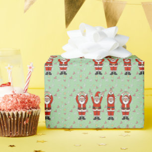 Papel De Regalo Papá Noel divertido Ohio Estado Buckeye Papá Noel