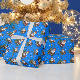 Papel De Regalo Papá Noel festivo de vacaciones, Santa