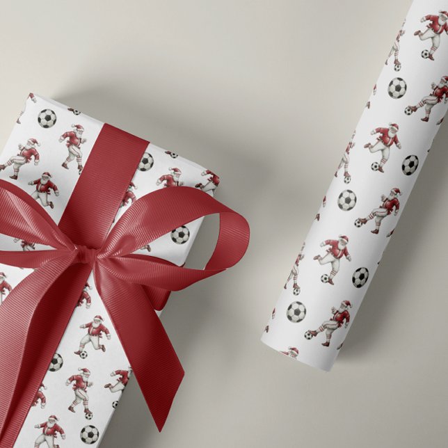 Papel De Regalo Papá Noel Fútbol Navidad (Subido por el creador)