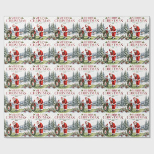 Papel De Regalo Papá Noel golfista jugando golf en Minnesota en ve