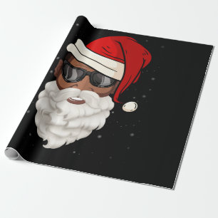 Papel De Regalo Papá Noel Noel negro Noel Santa Afro Americano