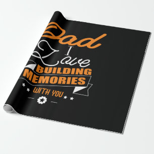 Papel De Regalo Papá Regalo Amar Construir Recuerdos Contigo
