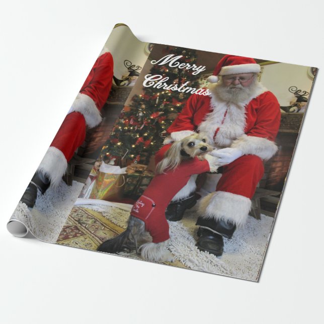 Papel De Regalo Papas Santa (Desenrollado)
