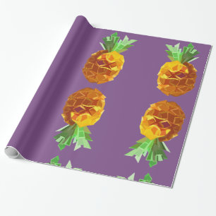 Papel De Regalo Pape Pineapple Purple