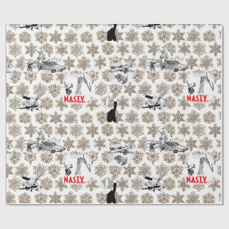 Papel De Regalo ¡Papel de embalaje desagradable del tema del