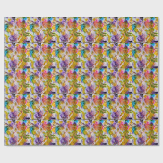 Papel de Regalo, Papel de Regalo Floral Pintado a 