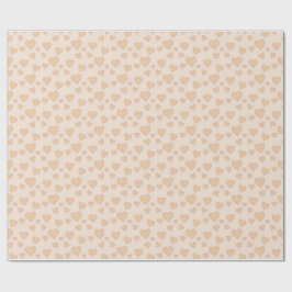 Papel De Regalo "Papel de Regalo Minimal Heart Love – Beige Aesthe