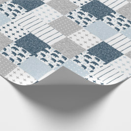 Papel De Regalo Papeleta de bebé del oso moderno