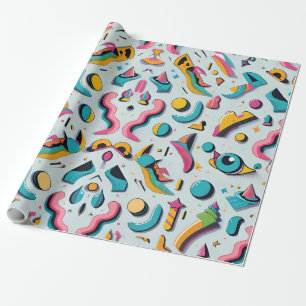 Papel De Regalo Paperwhite Party Popper - Ken Gage Art