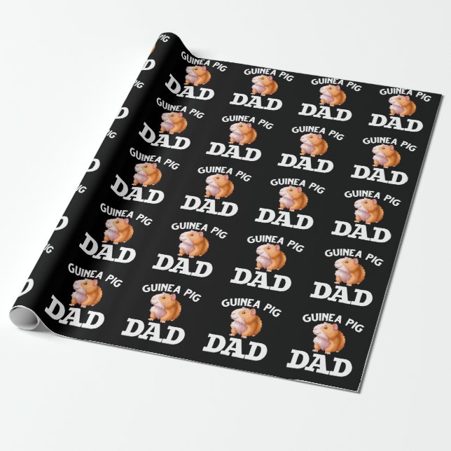 Papel De Regalo Papi de cerdo de Guinea (Desenrollado)