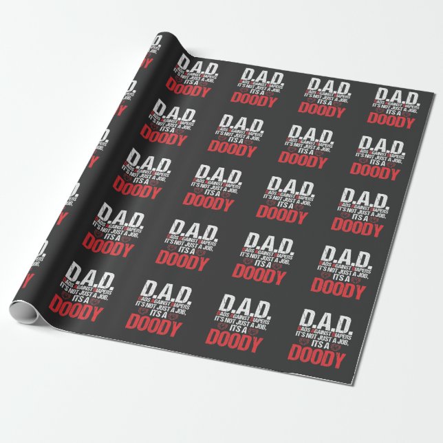 Papel De Regalo Papi nuevo contra el problema de los adultos del n (Desenrollado)