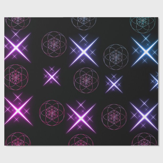 Papel De Regalo papier cadeau fleur de vie  (Superficie plana)