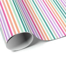 Papel De Regalo Papier Cadeau lignes couleurs pastels 2