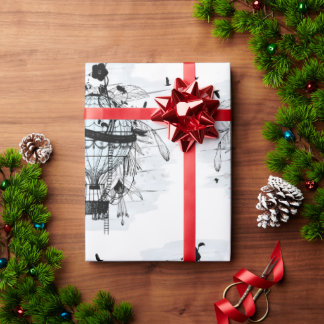 Papel De Regalo Papier Cadeau Montgolfière