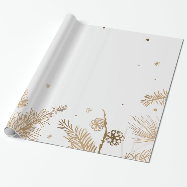 Papel De Regalo Papier cadeau Noël Hiver (Desenrollado)
