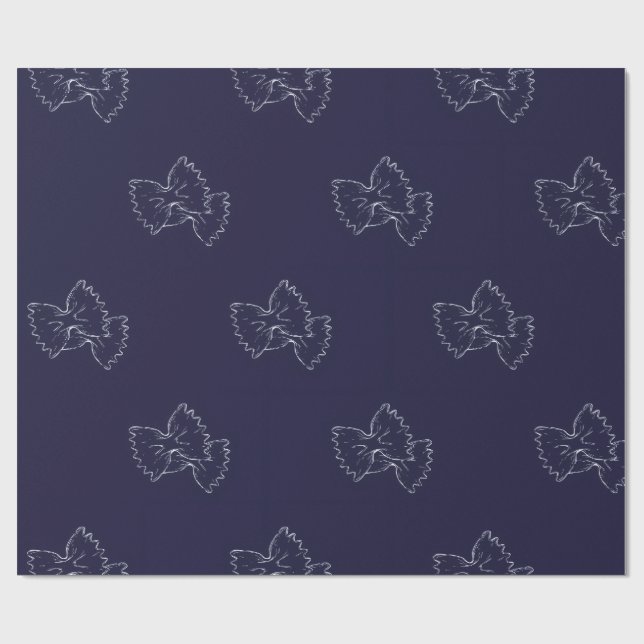 Papel De Regalo Papier cadeau - Pasta Lover - Motif farfalle  (Superficie plana)