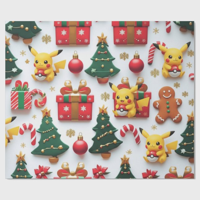 Papel De Regalo papier cadeaux Pokémon (Superficie plana)