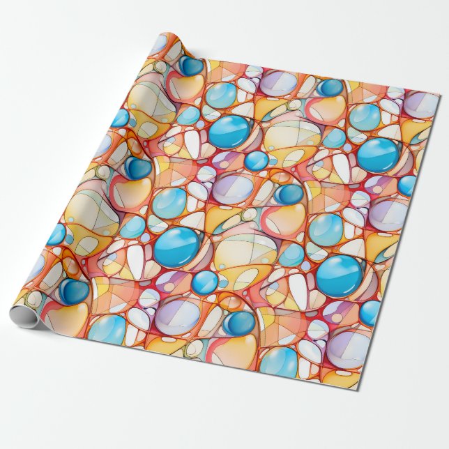 Papel De Regalo Papier d'emballage coloré motif abstrait - Chic &  (Desenrollado)