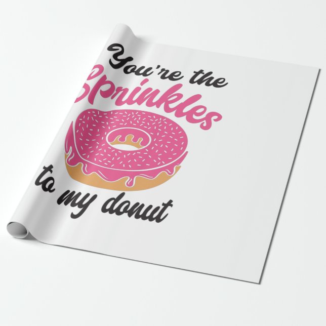 Papel De Regalo Par Regalo Eres Las Raspersores De Mi Donut (Desenrollado)