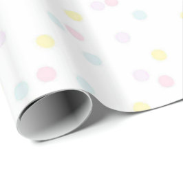 Papel de regalo para baby shower con confeti