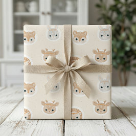 Papel de regalo para baby shower de animales del b