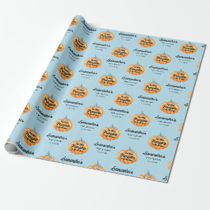 Papel de regalo para baby shower de Calabacita