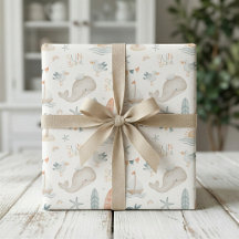 Papel de regalo para baby shower de estilo náutico