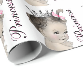 Papel de regalo para baby shower de princesa