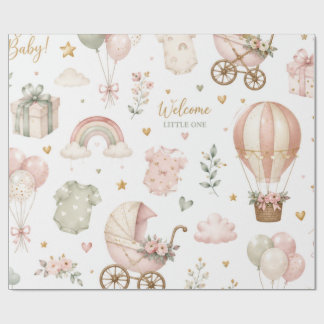Papel de regalo para baby shower Elegante regalo d
