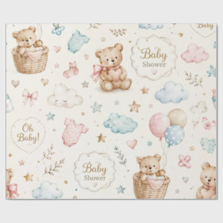 Papel de regalo para baby shower Elegante regalo d