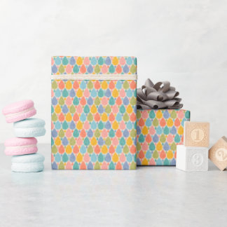 Papel de regalo para bebé y niños al estilo retro.