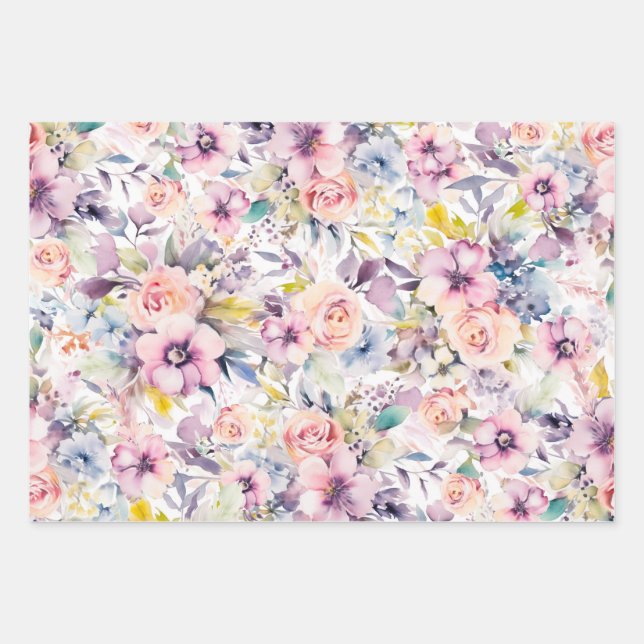 Papel de Regalo para Boda/Ducha de Bebé (Anverso)