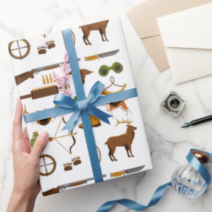Papel de regalo para cazadores, envoltorio de rega