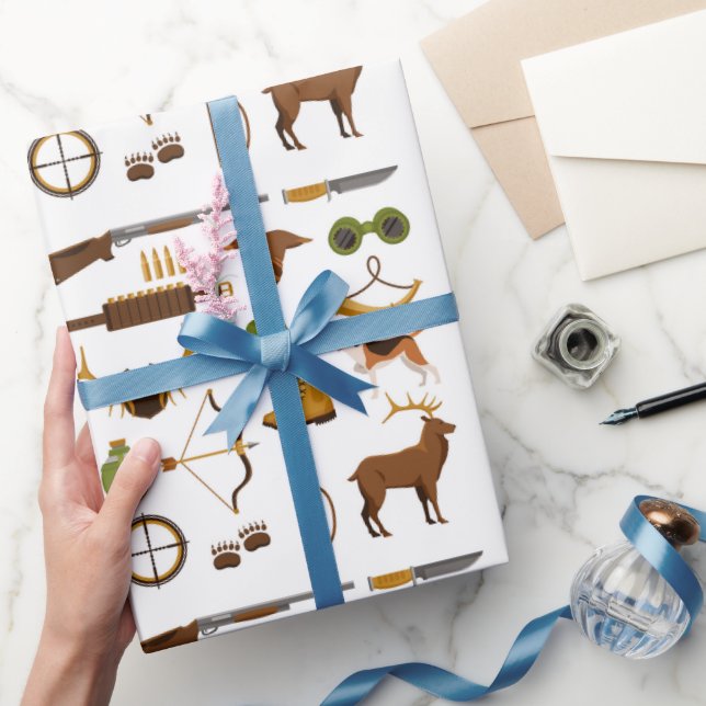 Papel de regalo para cazadores, envoltorio de rega (Regalar)