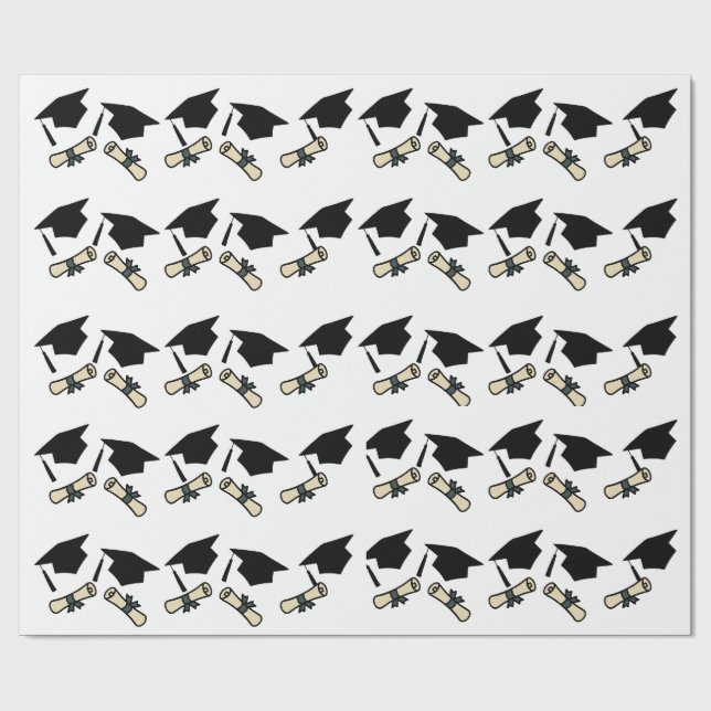 Papel de regalo para celebración de graduación (Superficie plana)