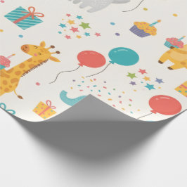 Papel de regalo para cumpleaños de niños – Animale