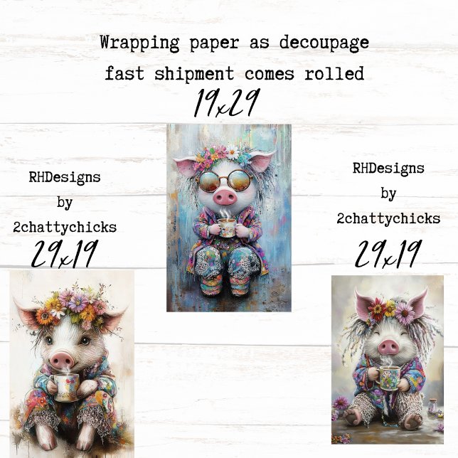 Papel de Regalo para Decoupage Fiesta de Té de los (Subido por el creador)