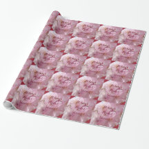 Papel de regalo para despedida de soltera con nomb