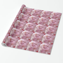 Papel de regalo para despedida de soltera con nomb