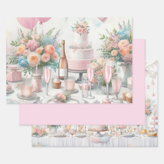 Papel de regalo para despedida de soltera juego de (Set)