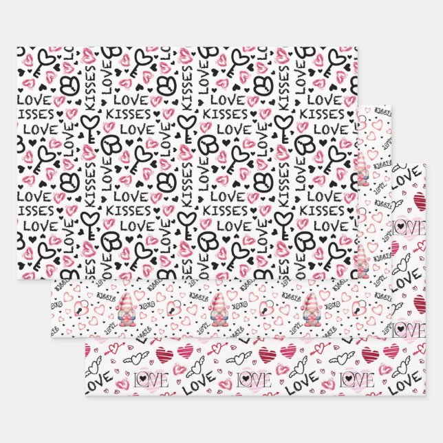 Papel de regalo para el Día de San Valentín  (Set)