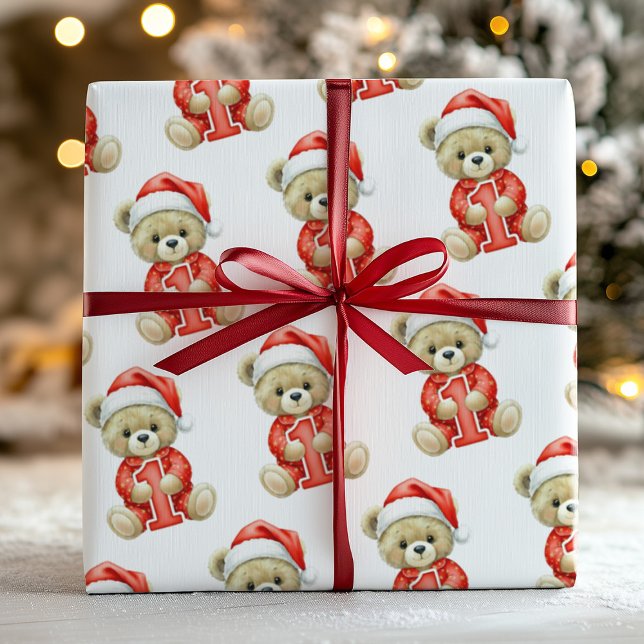 Papel de regalo para el primer Navidad del bebé (Subido por el creador)