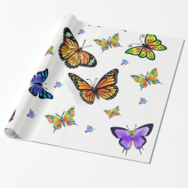 papel de regalo para envolver mariposas