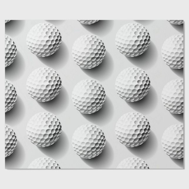 Papel de Regalo para Fanáticos del Golf (Superficie plana)