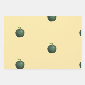Papel de regalo para fiesta del profesor de manzan